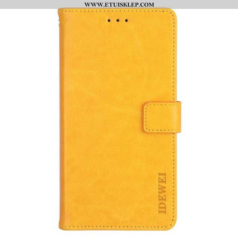 Etui Folio do Xiaomi Redmi Note 12 Pro Imitacja Skóry Idewei